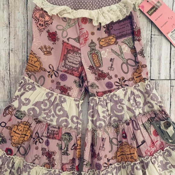 ~~~ MUSTARD PIE~~LAVENDER CHEVRON SET W/ PIXIE PANT~~~ - Picture 4 of 5